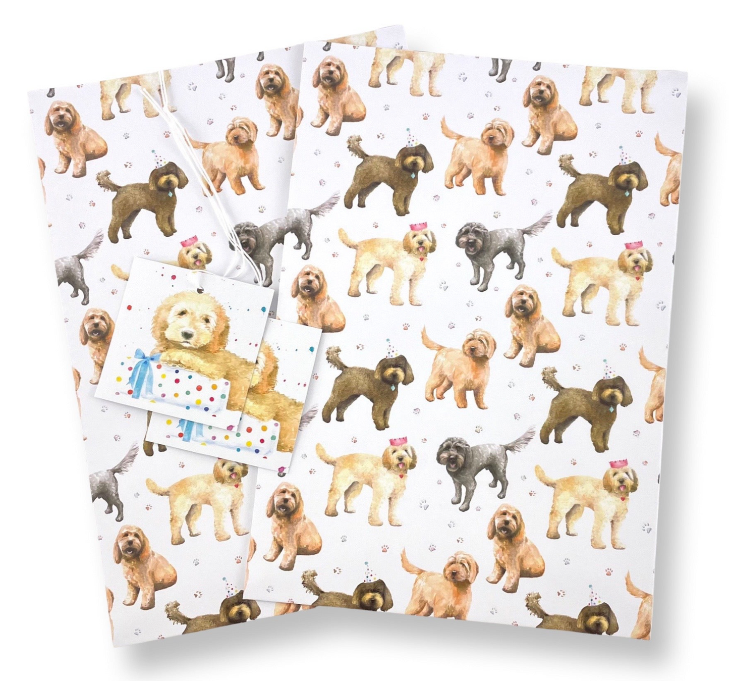 Cockapoo Wrapping Paper - 100% Recycled and Recyclable
