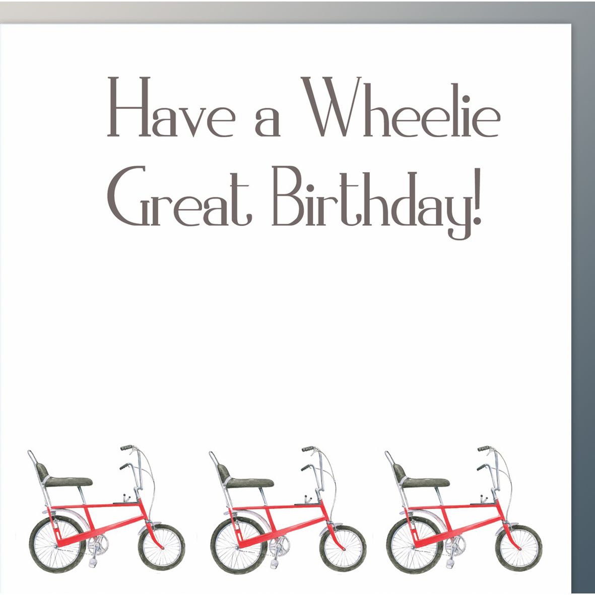 Chopper Bike Birthday Card