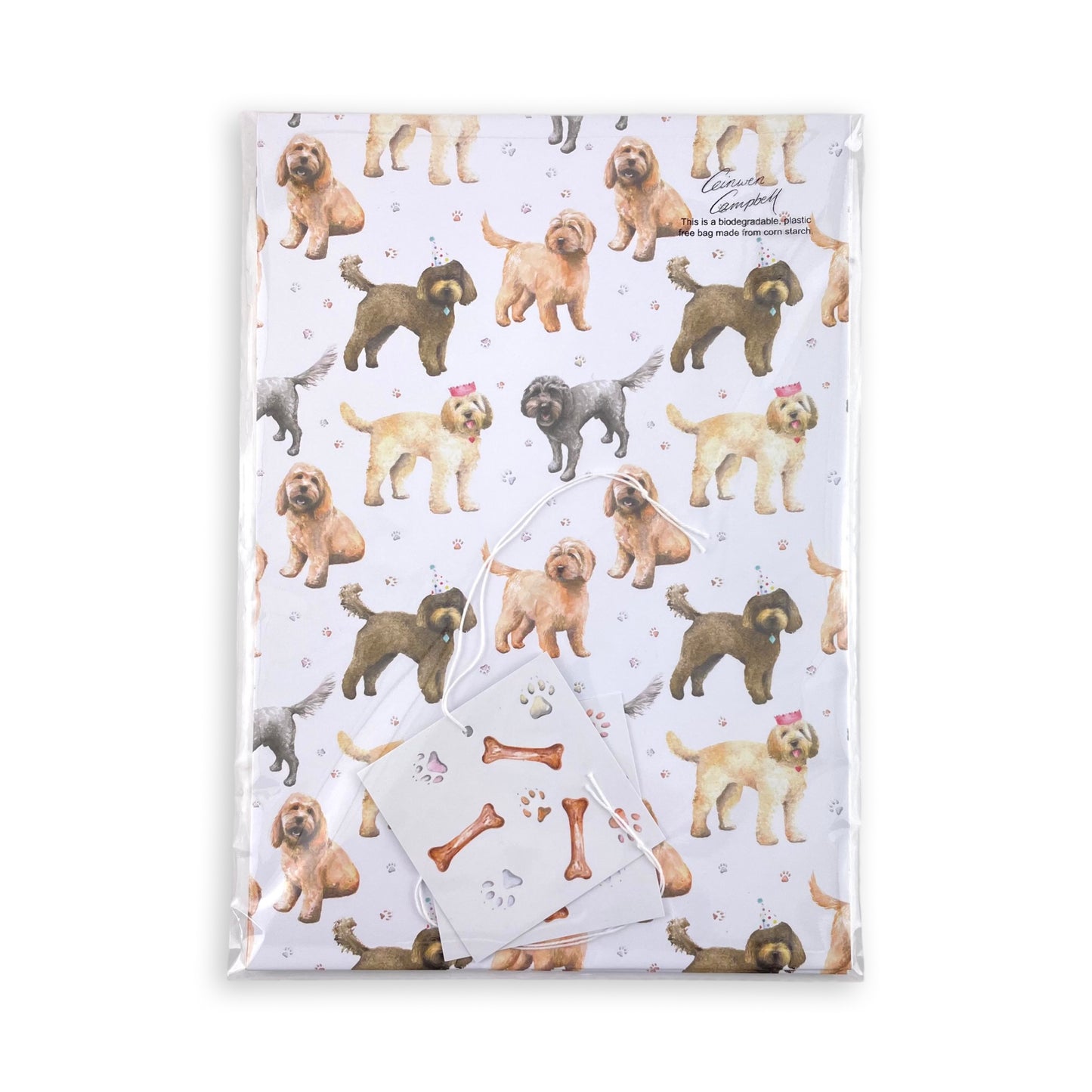 Cockapoo Wrapping Paper - 100% Recycled and Recyclable