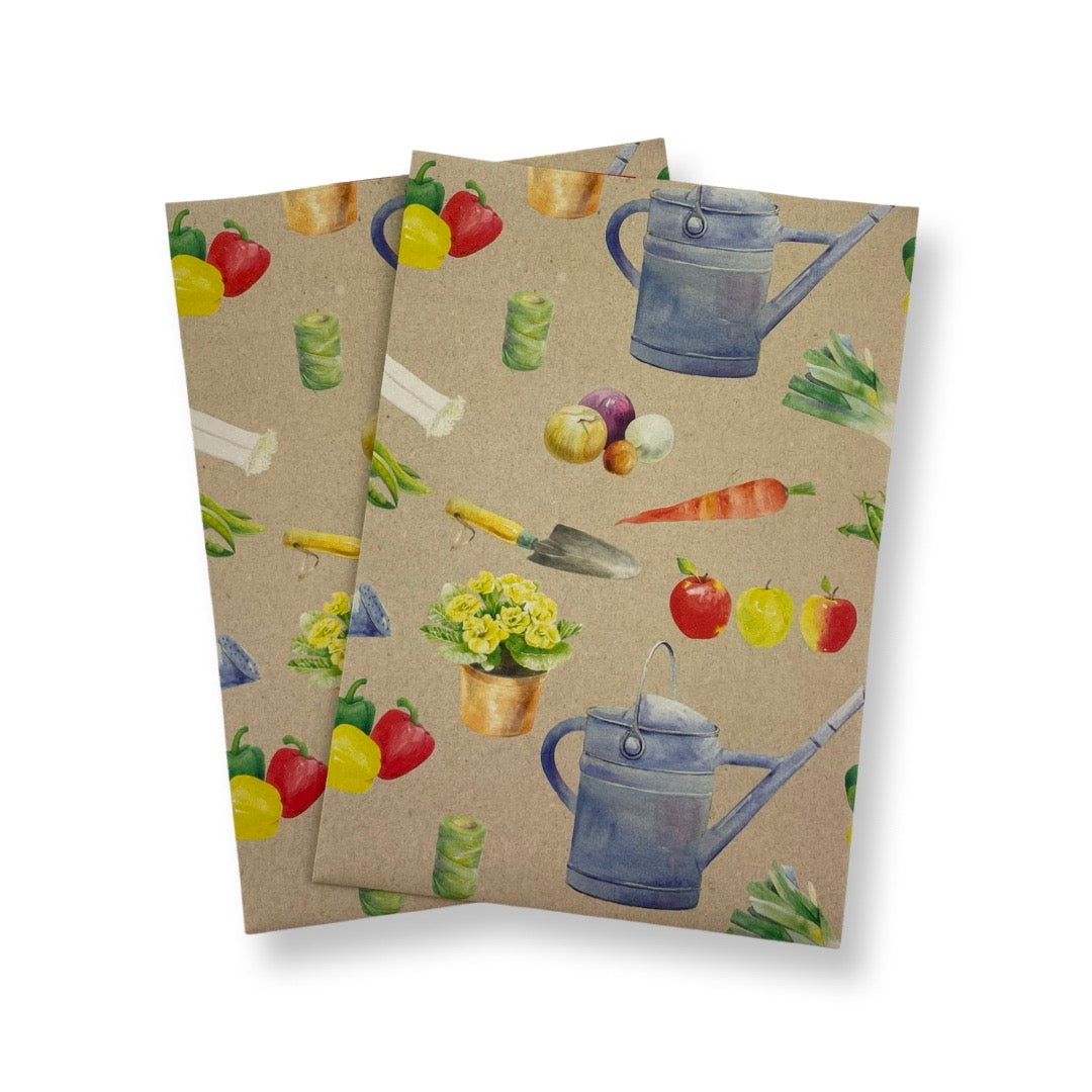Gardening Wrapping Paper and Tags