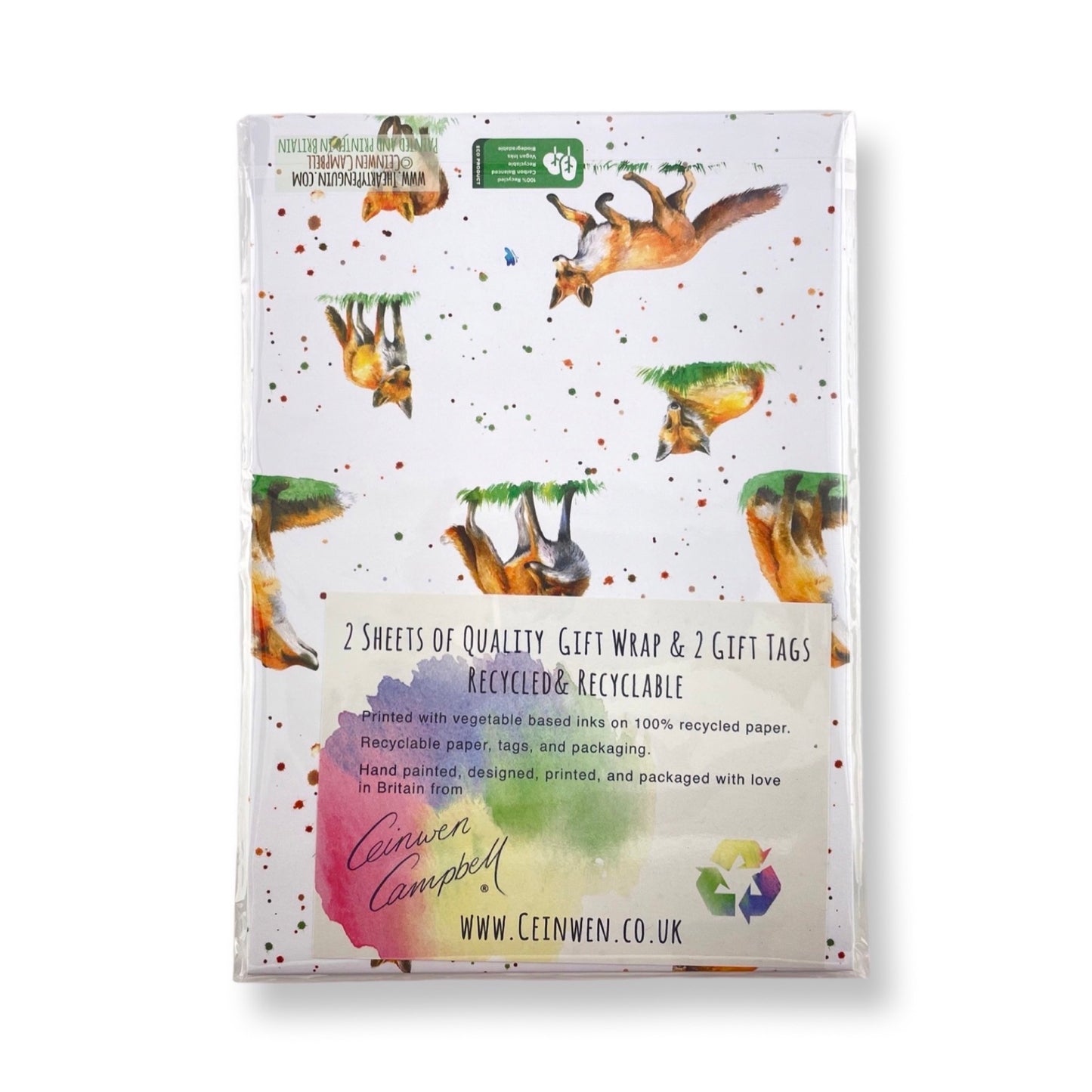 Fox Wrapping Paper and Tags