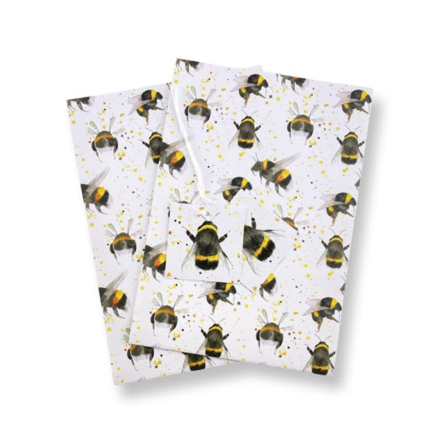 Bee Wrapping Paper and Tags