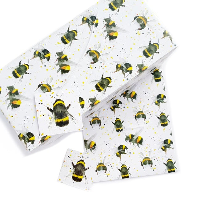 Bee Wrapping Paper and Tags