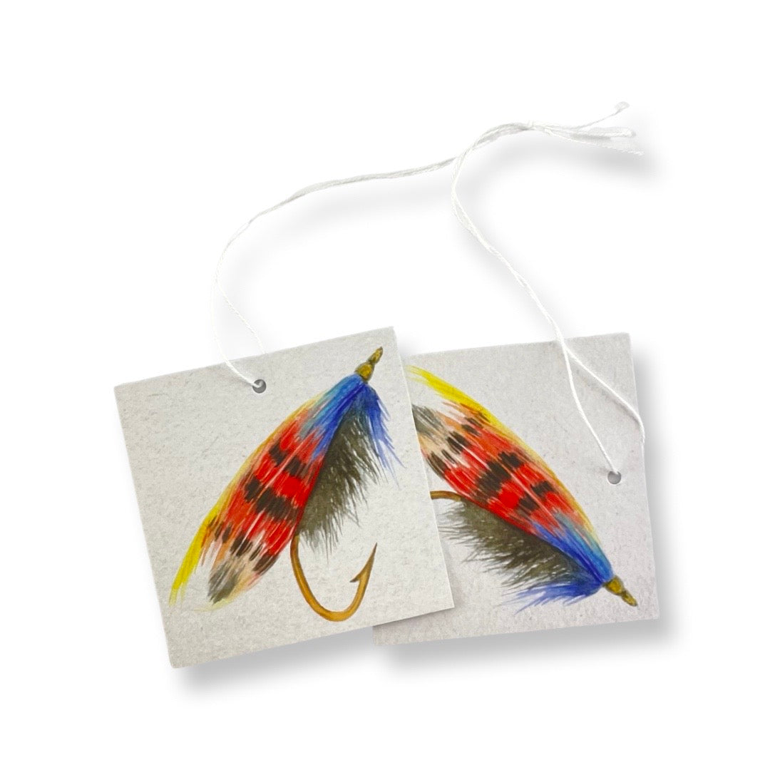 fresh water fish recycled and recyclable gift wrap by Ceinwen Campbell