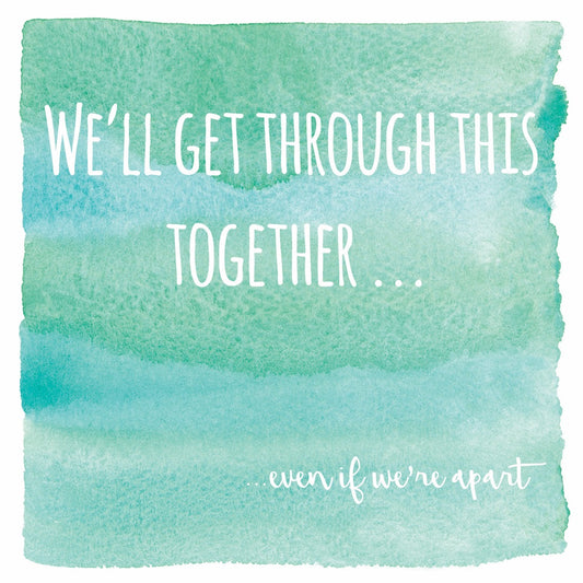 We'll get through this greeting card the arty penguin Ceinwen Campbell