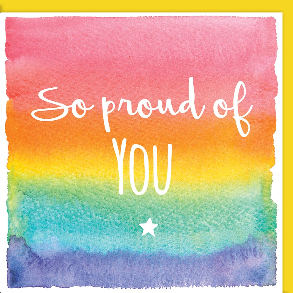 Congratulations - So proud of You - quality greeting card printed in the UK by Ceinwen Campbell