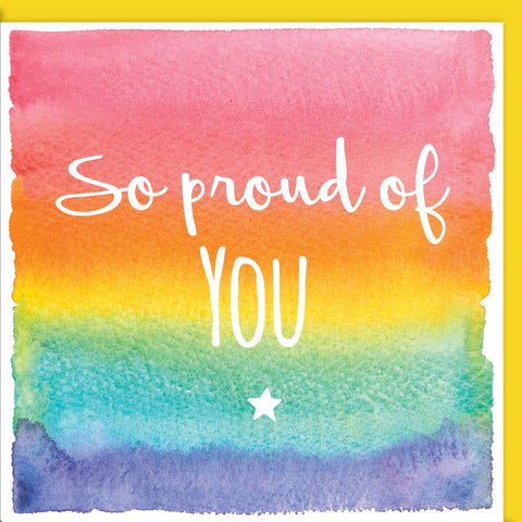 Congratulations - So proud of You - quality greeting card printed in the UK by Ceinwen Campbell