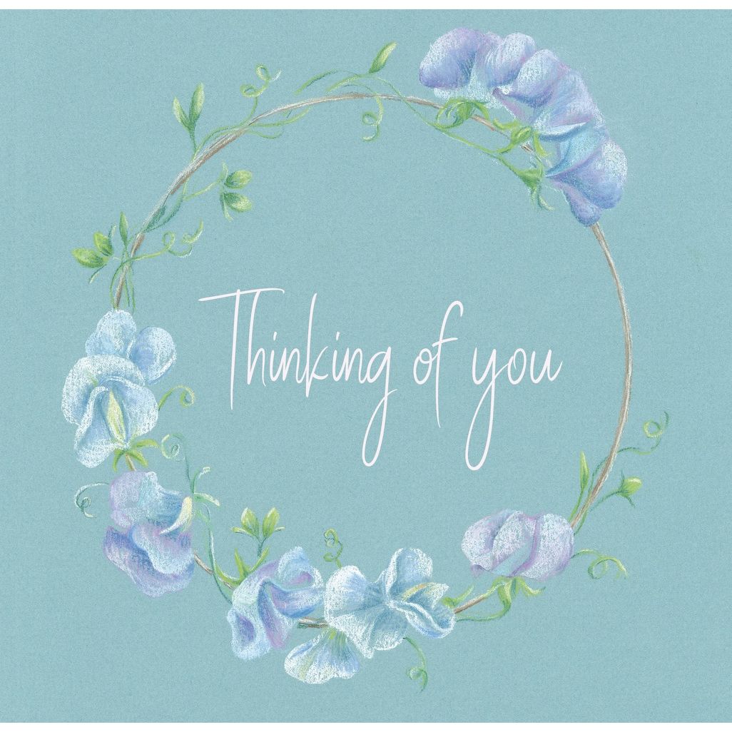 thinking of you or deepest sympathy quality greetings card from Ceinwen Campbell