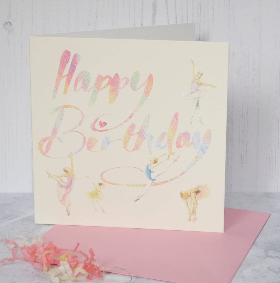 Ballet dancer birthday card