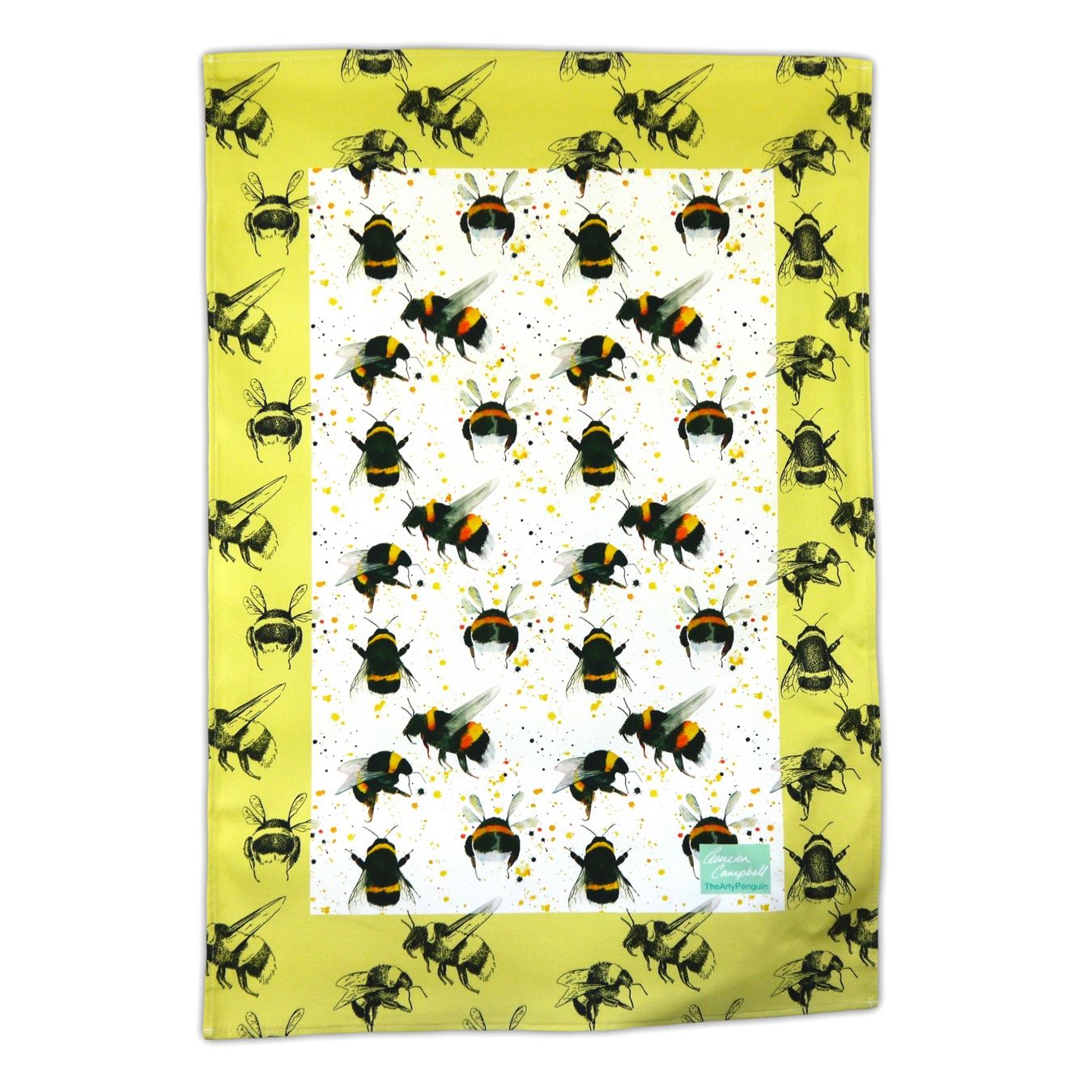 bee gift tea towel Christmas birthday