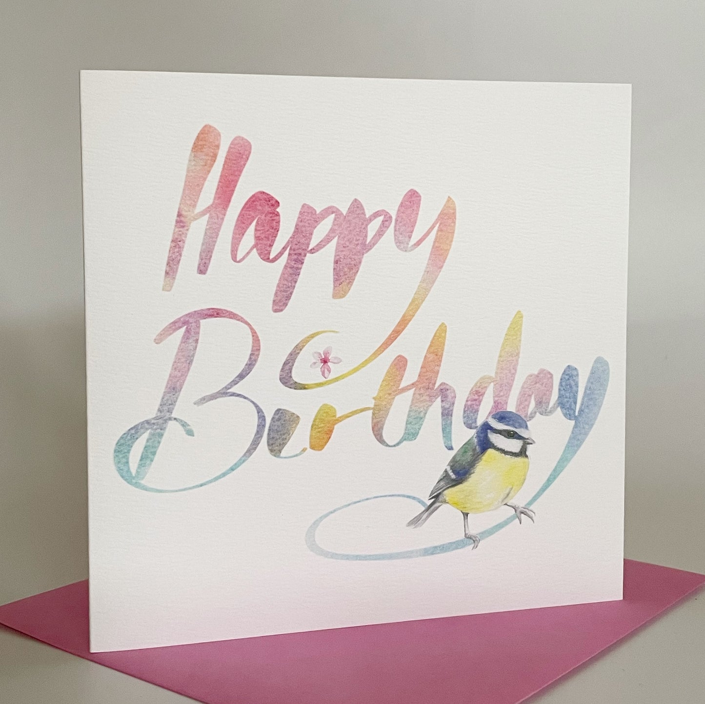 Blue Tit Birthday Card