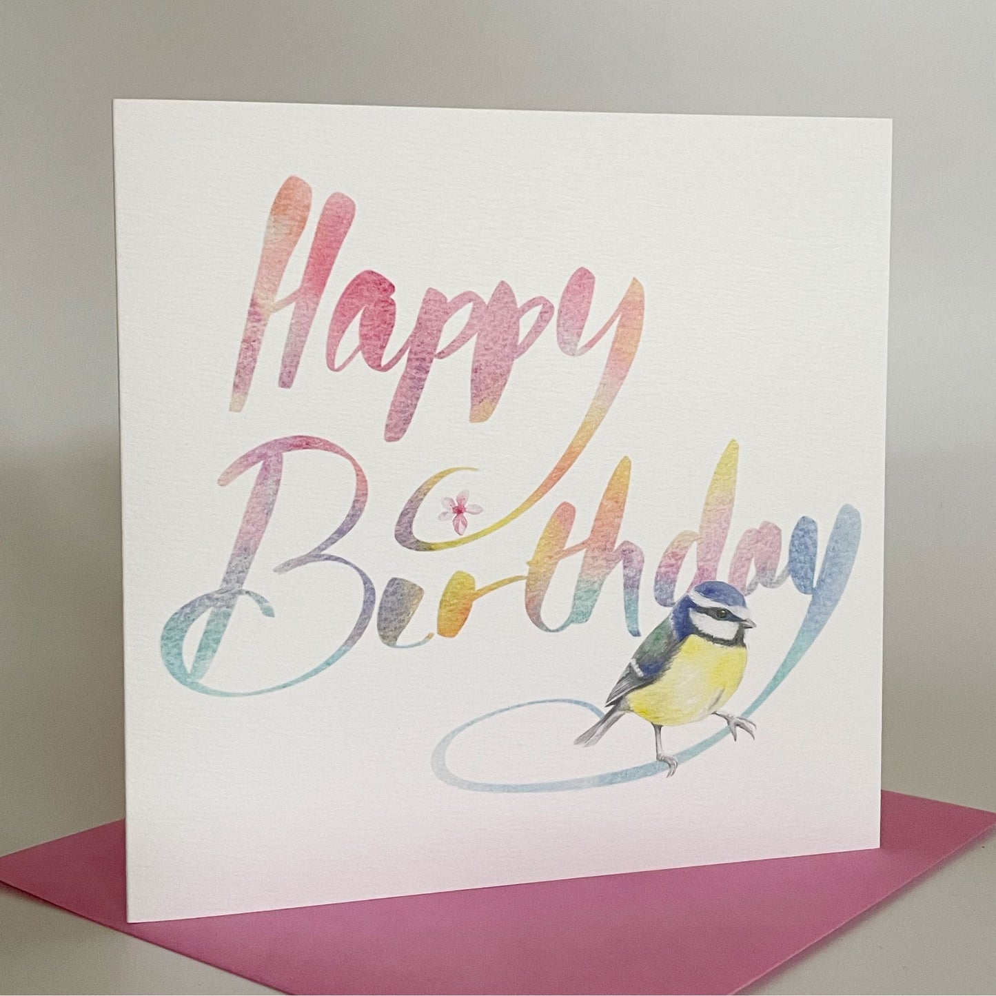 Blue Tit Birthday Card