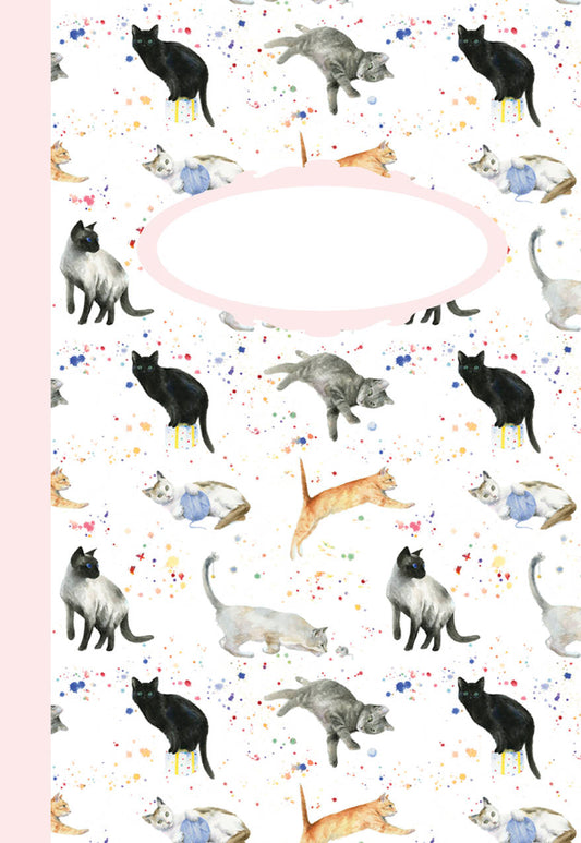 Cats kittens jotter by ceinwen Campbell and The Arty Penguin