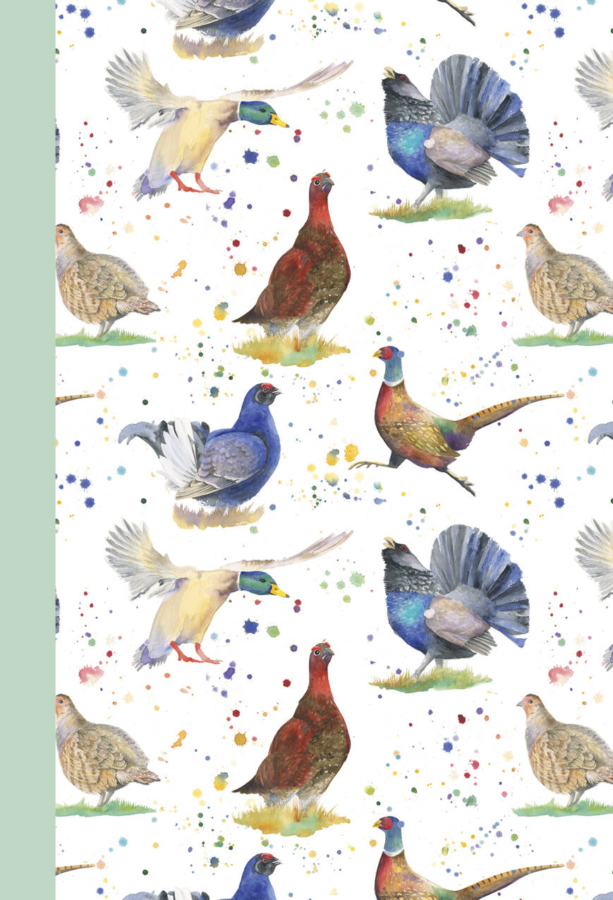 Pheasant duck capercaillie partridge jotter note book Ceinwen Campbell The Arty Penguin