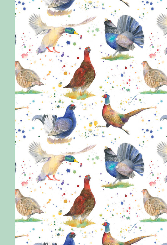 Pheasant duck capercaillie partridge jotter note book Ceinwen Campbell The Arty Penguin