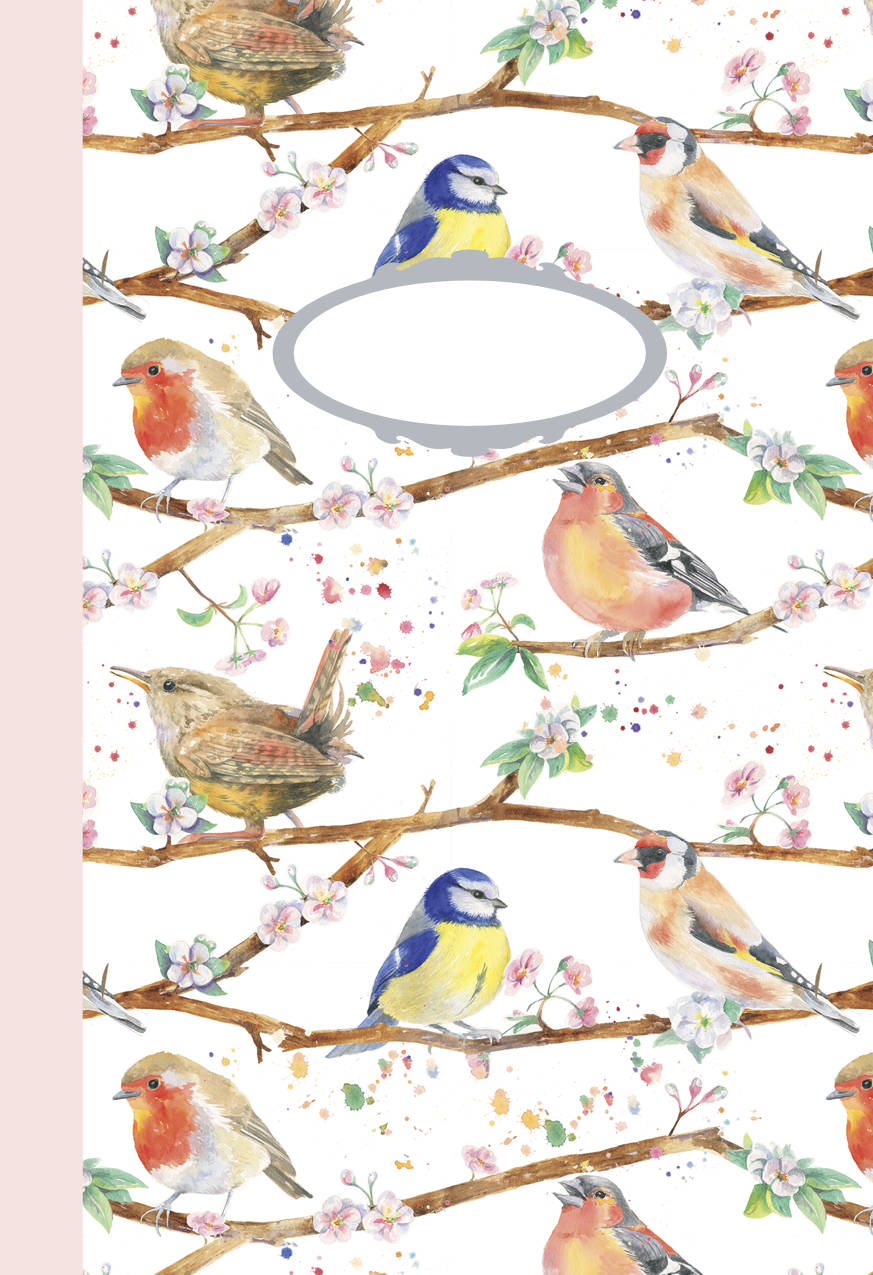Garden bird jotter Ceinwen Campbell The Arty Penguin