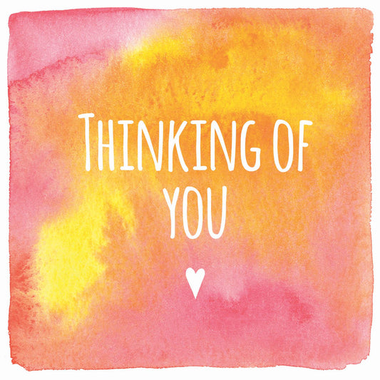 Thinking of you sympathy card for the arty Penguin by Ceinwen Campbell