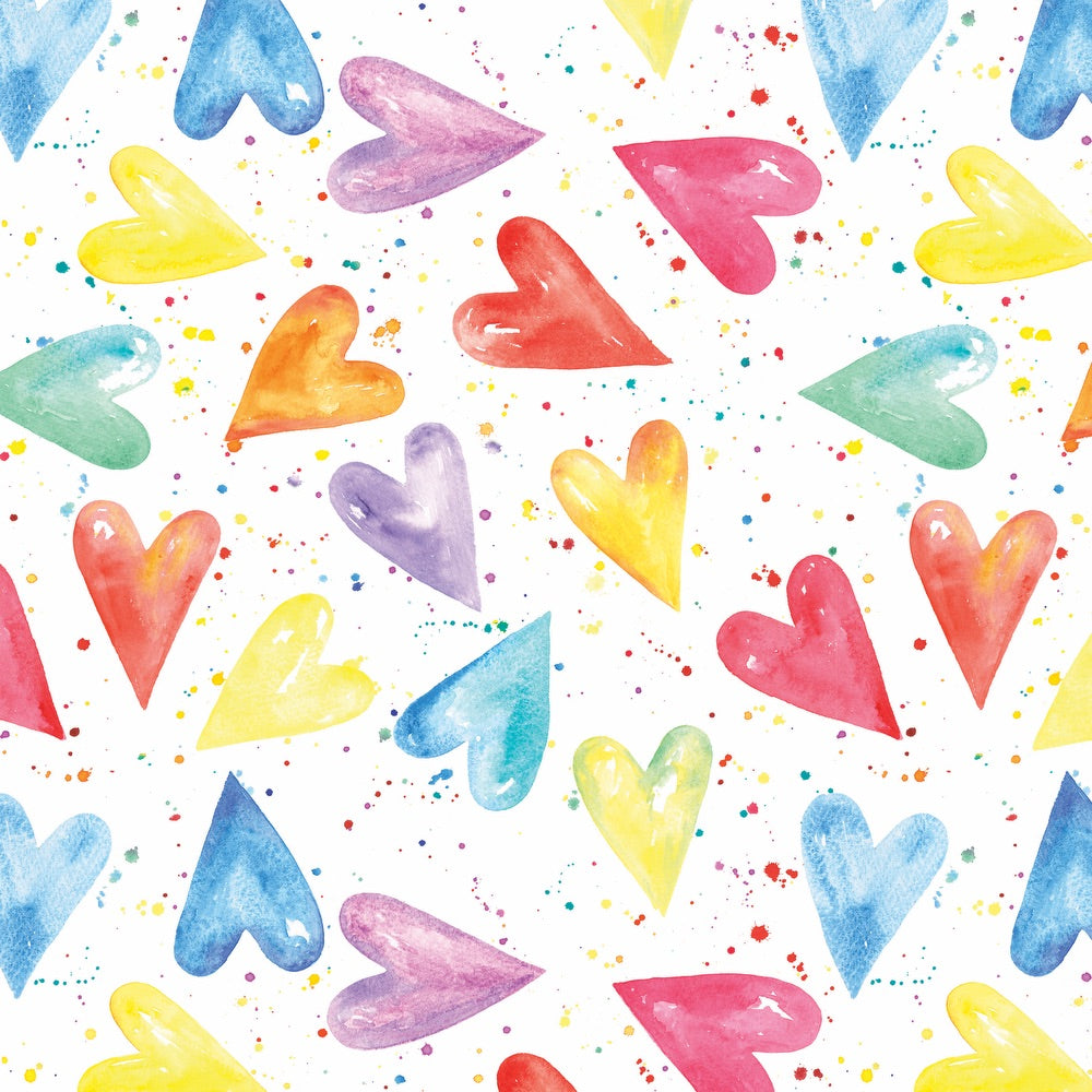 recycled recyclable wrapping paper heart The arty Penguin Ceinwen Campbell