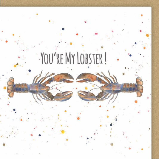 Lobster anniversary Valentine day Ceinwen Campbell The Arty Penguin
