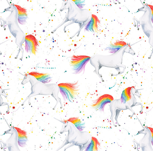 Unicorn unicorns gift wrapping paper by Ceinwen Campbell and The Arty Penguin