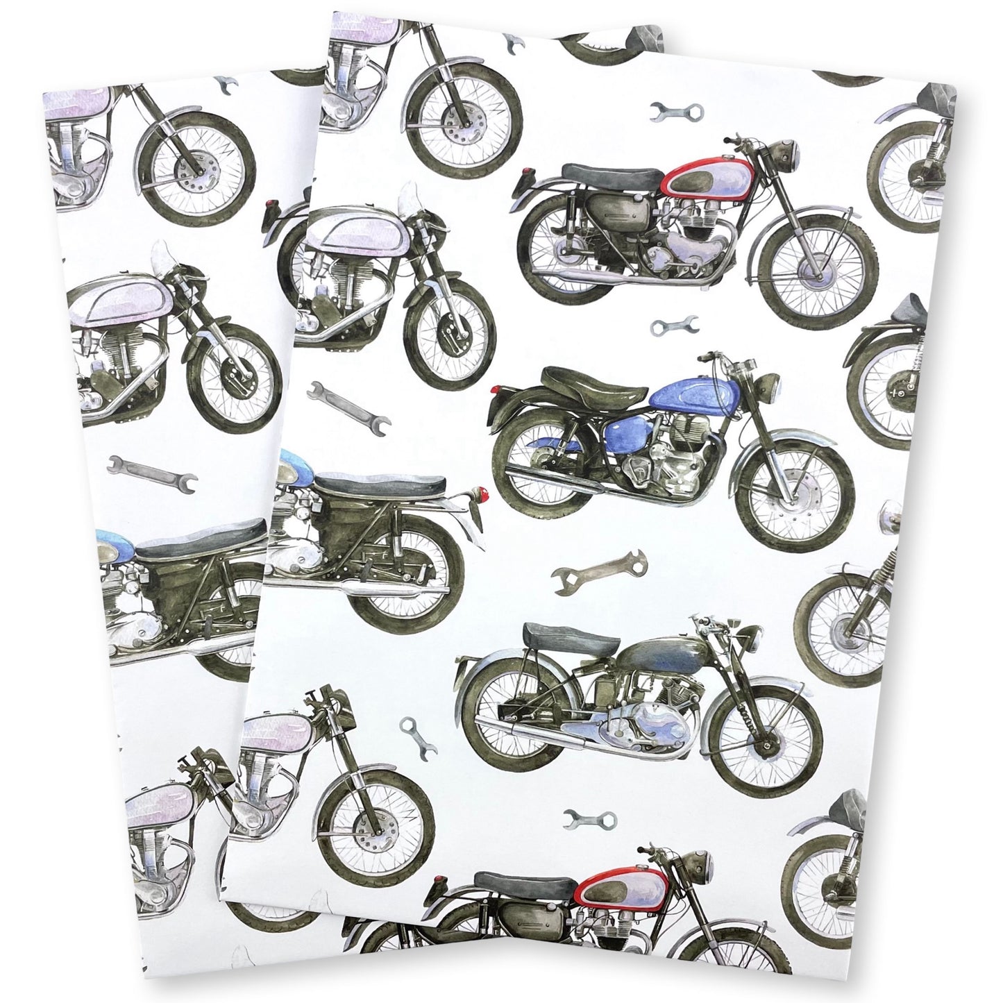 Motorbike Wrapping Paper and Tags