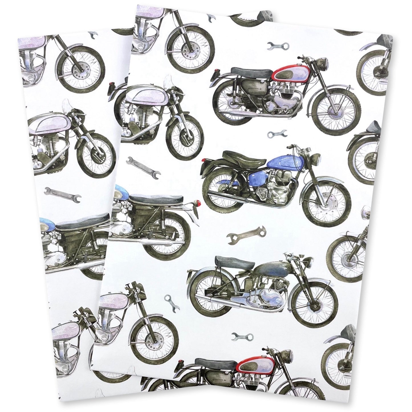 Motorbike Wrapping Paper and Tags