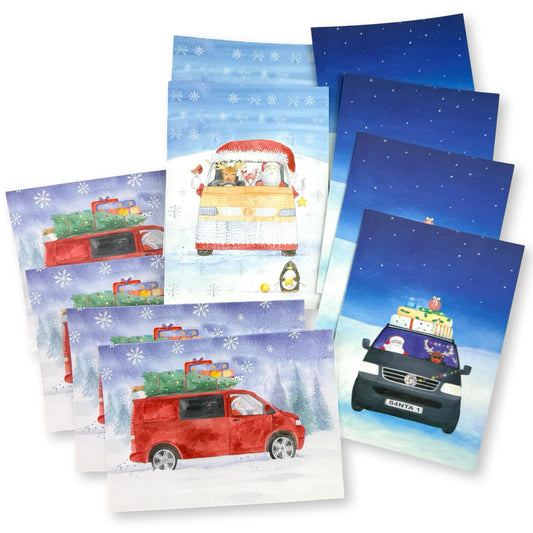 T5 camper van Christmas card
