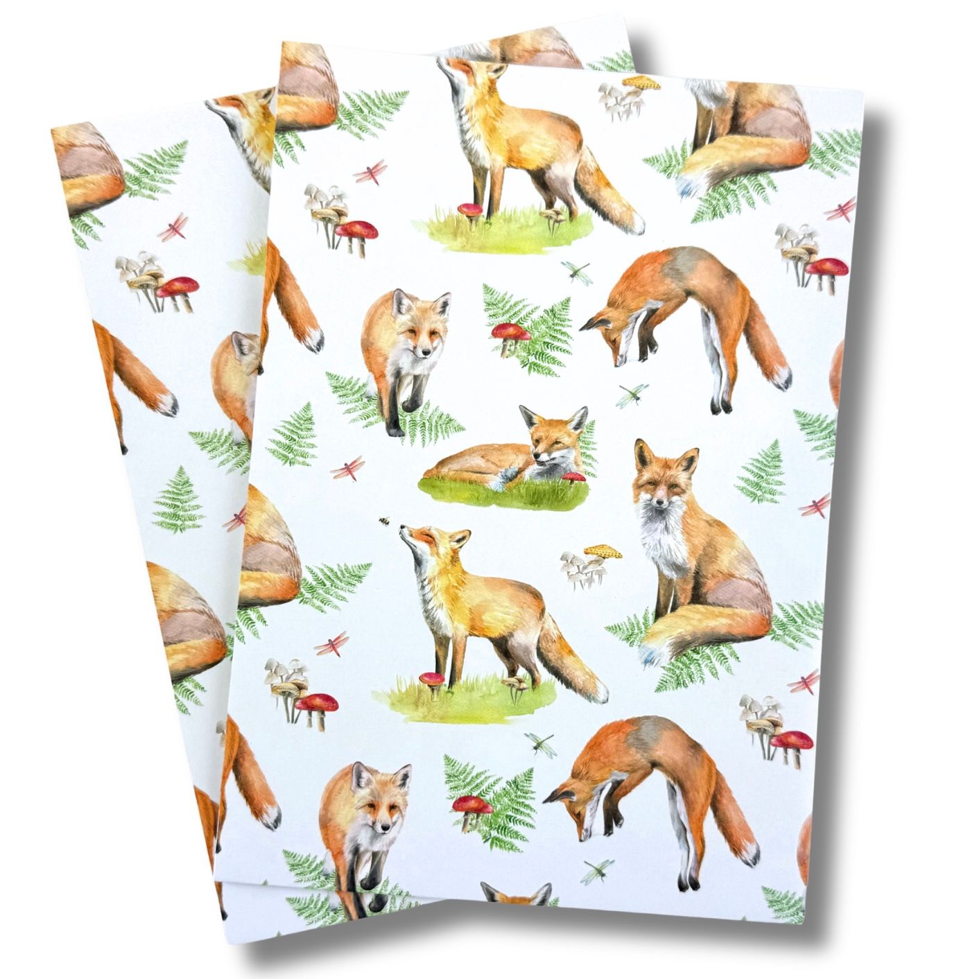 Fox Wrapping Paper and Tags