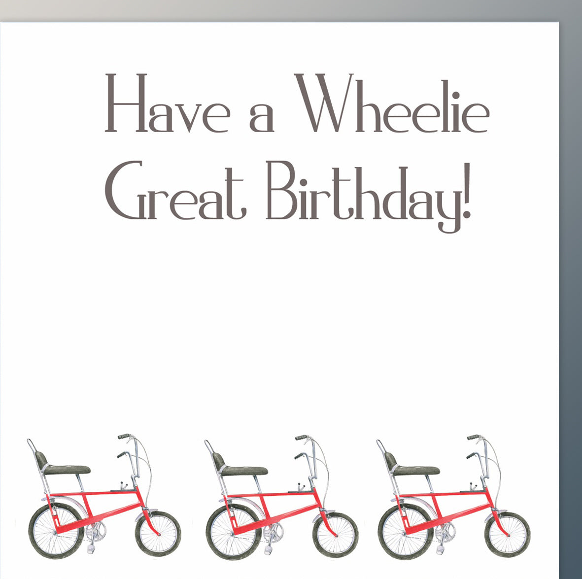 Chopper Bike Birthday Card