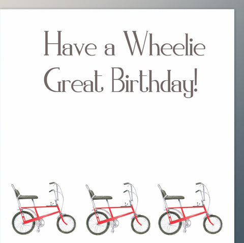 Chopper Bike Birthday Card
