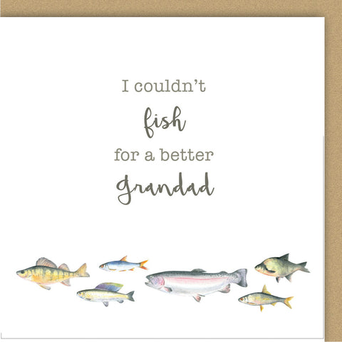Fish Father's Day - Couldn't wish for a better Grandad by Ceinwen Campbell 