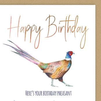 Birthday Pheasant Birthday Card