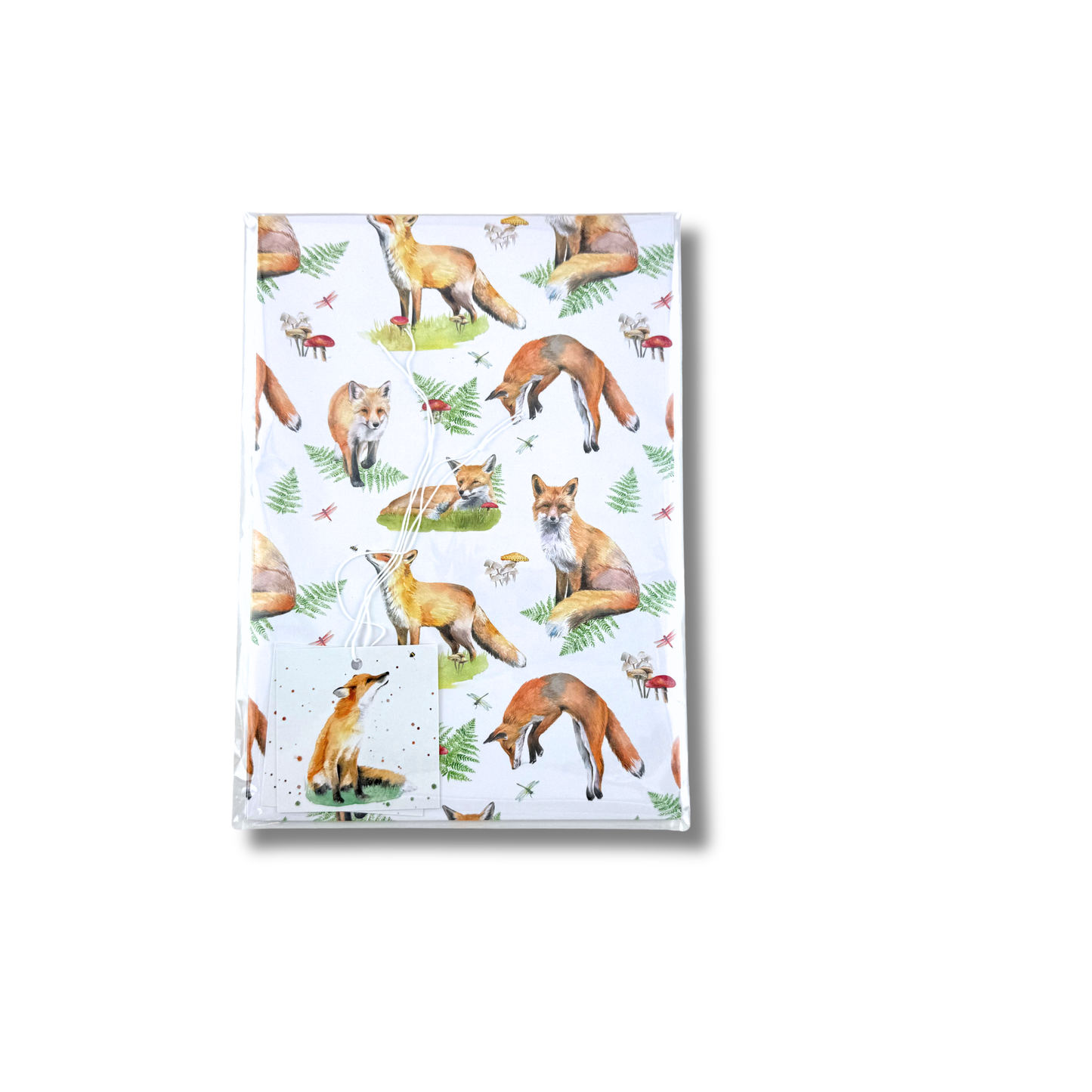Fox Wrapping Paper and Tags