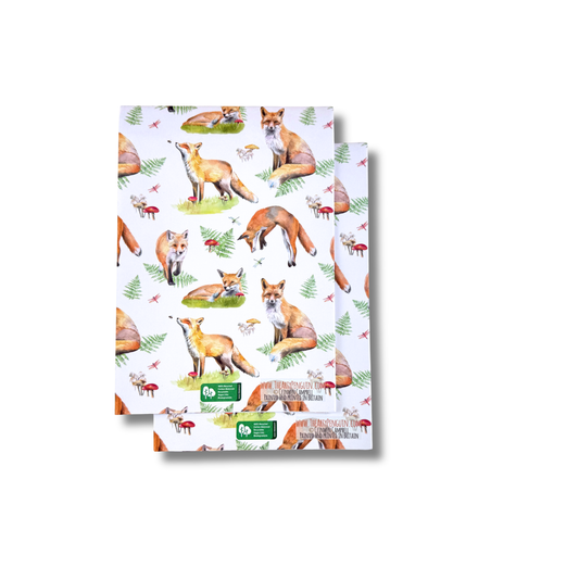 Fox Wrapping Paper and Tags