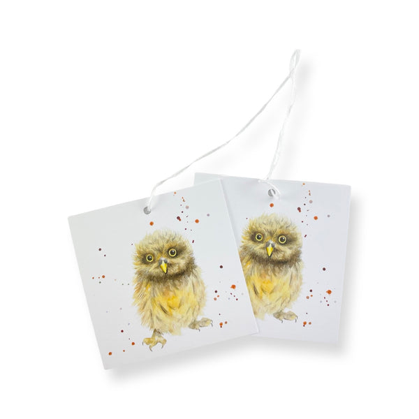 Recycled and recyclable owl gift tags  by Ceinwen Campbell 