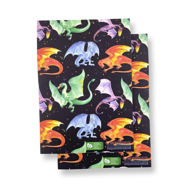 Dragon Wrapping Paper and Tags