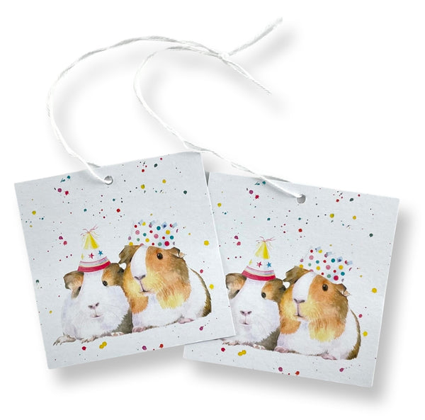 Guinea Pig recycled and recyclable gift wrap and tags great for birthdays, Christmas and crafting by Ceinwen Campbell