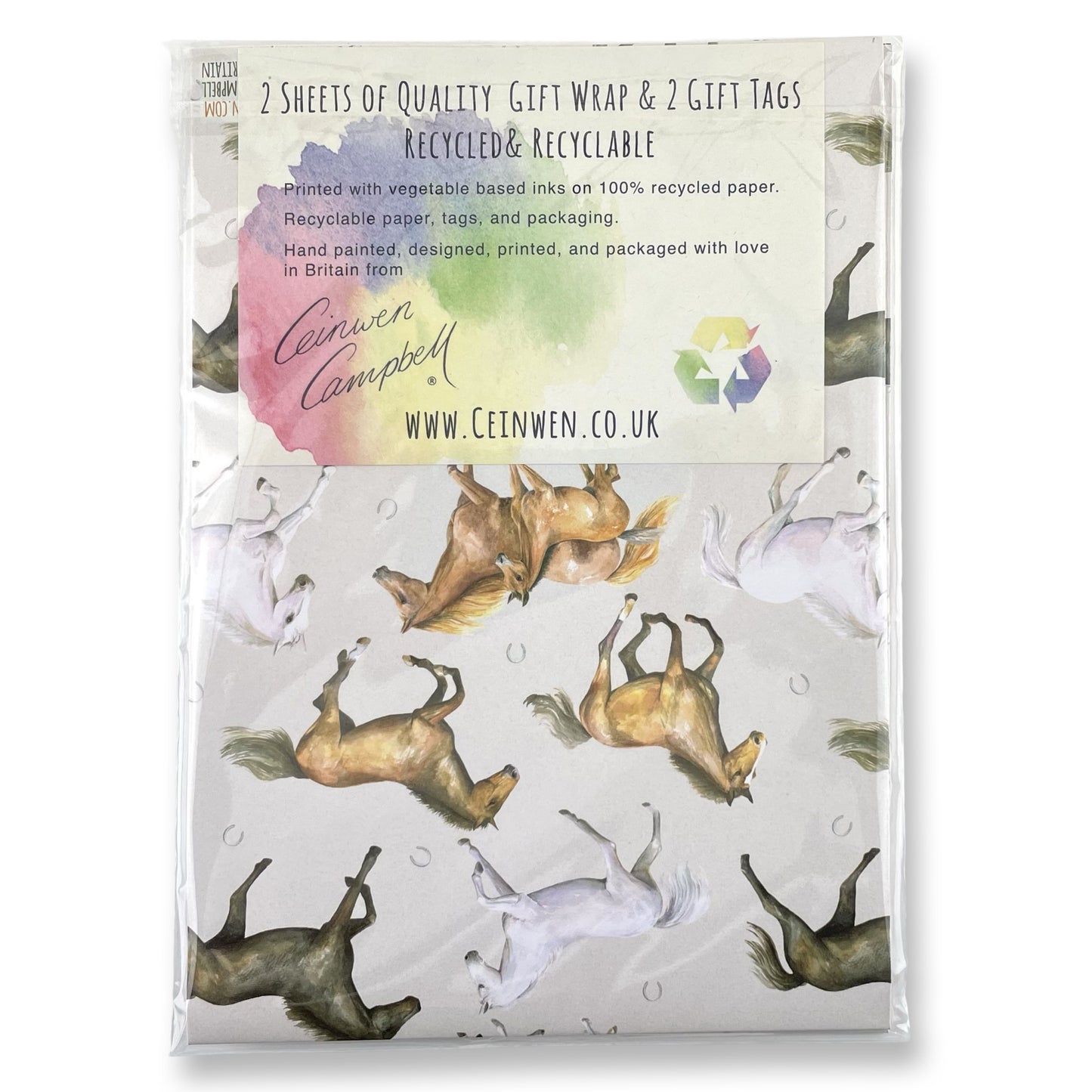Horses and foal  Wrapping Paper and Tags