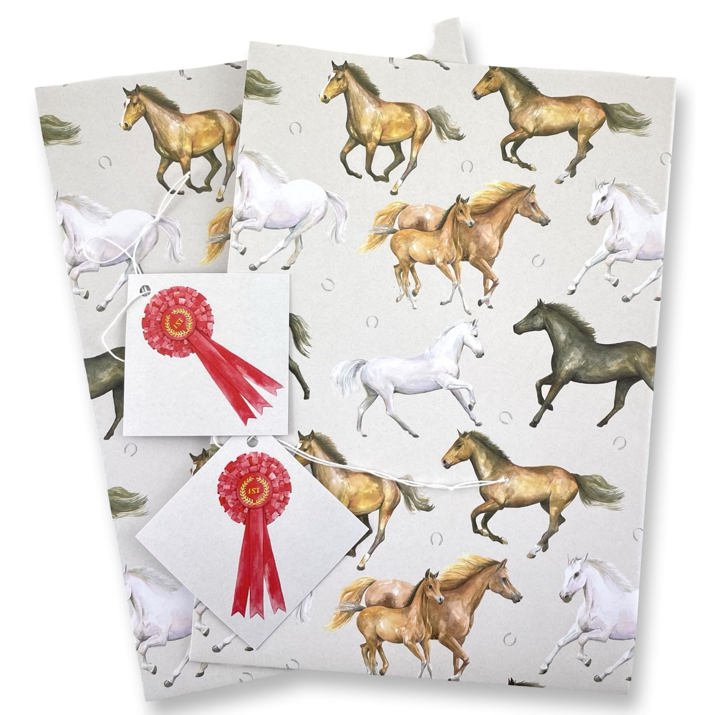 Horses and foal  Wrapping Paper and Tags