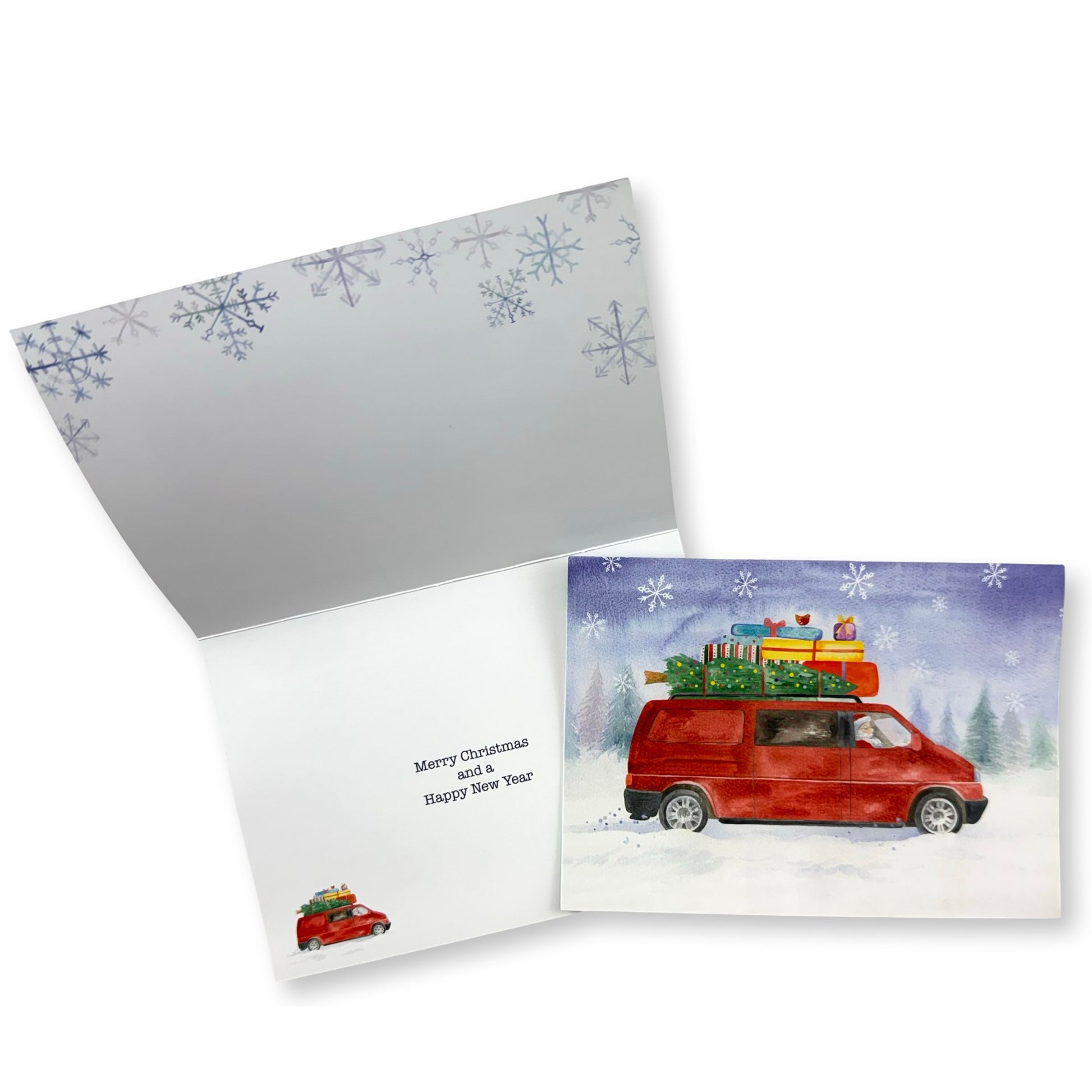 T4 camper van Christmas Card 