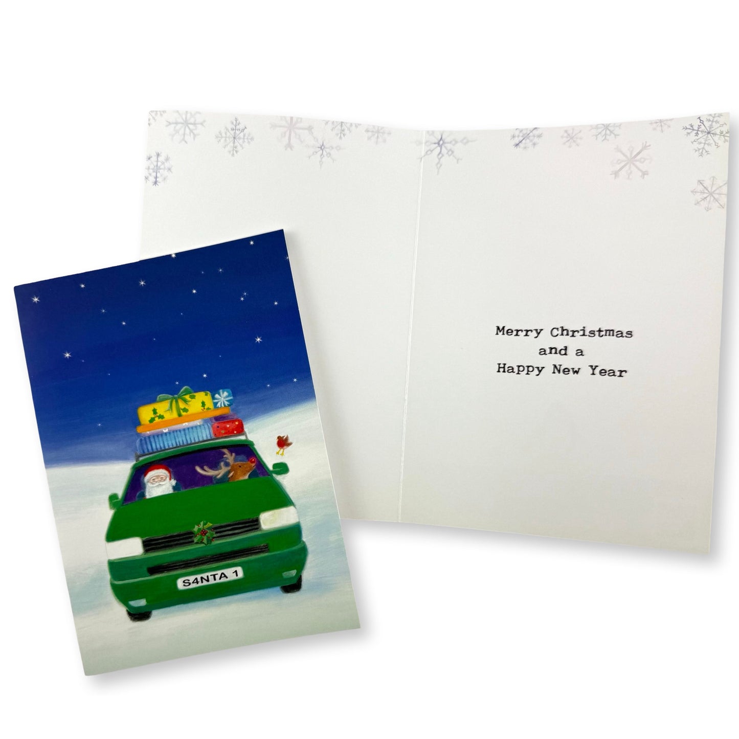 T4 camper van Christmas Card 