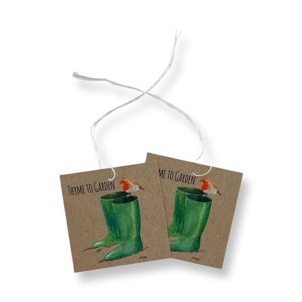 Gardening Wrapping Paper and Tags