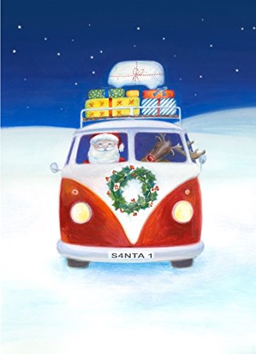Campervan camper Christmas card multi pack by Ceinwe Campbell and The Arty Penguin