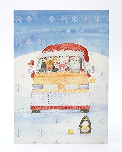 Campervan and car Watercolour collection  Christmas Cards