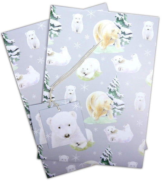 polar bear Hamish Gift wrapping paper