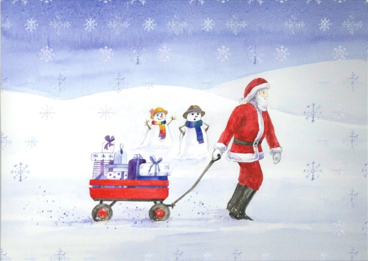 Campervan and car Watercolour collection  Christmas Cards