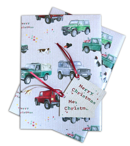 Defender Off Roader 4 x 4  Christmas Wrapping Paper