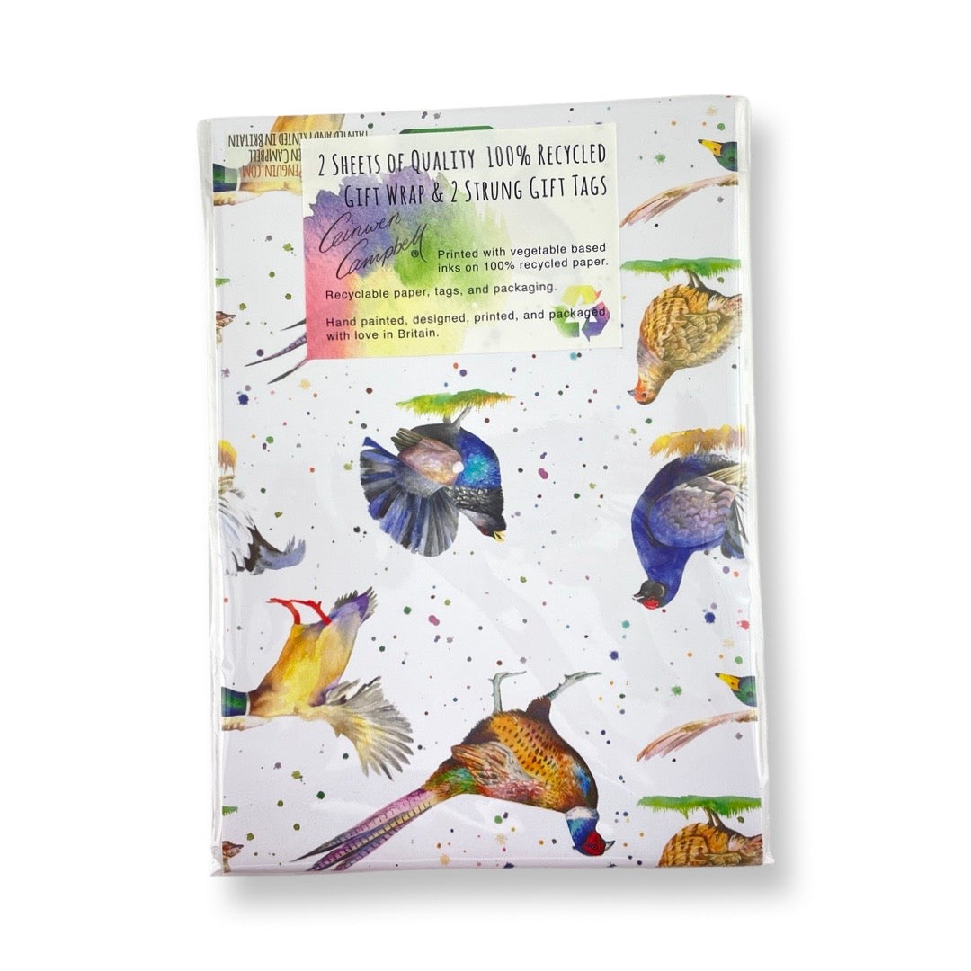 Game Bird Wrapping Paper and Tags