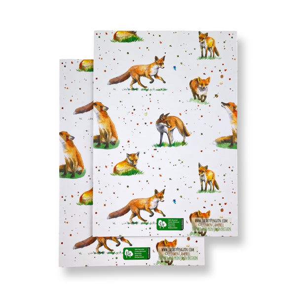 Fox Wrapping Paper and Tags