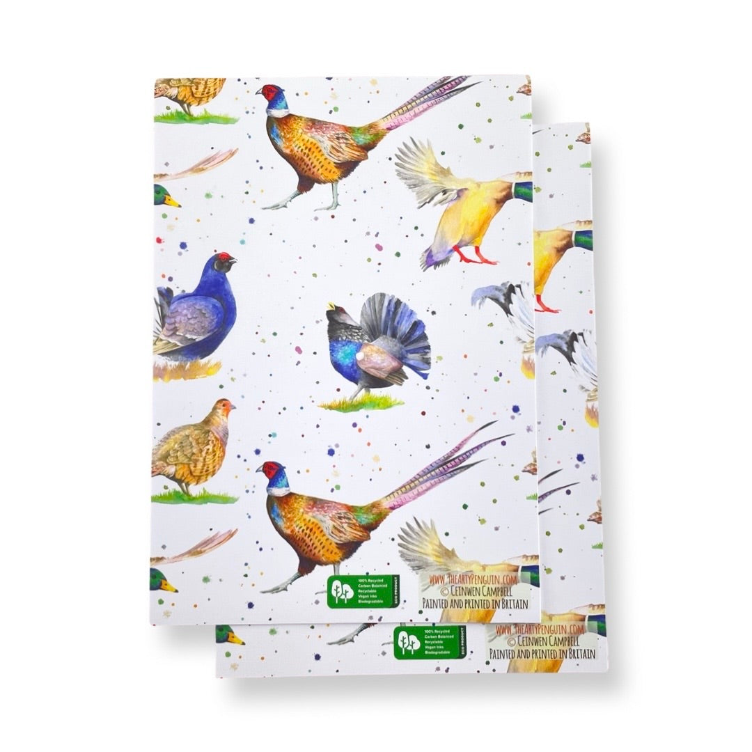 Game Bird Wrapping Paper and Tags